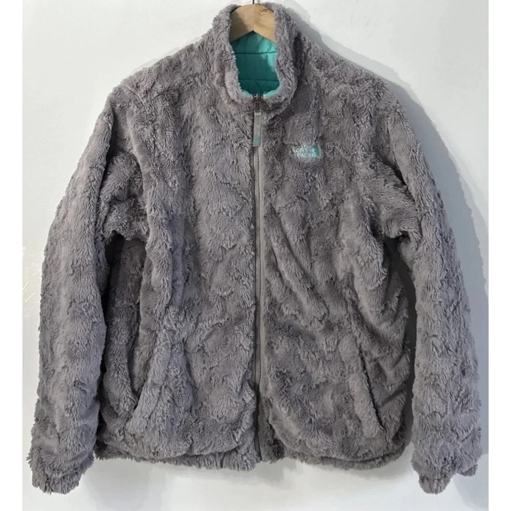 Girls The North Face Reversable Mossbud Jacket Sz XL 18